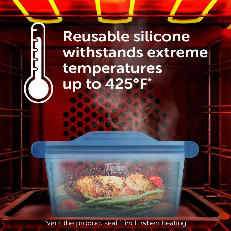 Ziploc Endurables Reusable Silicone Food Storage Container - Medium - 32 fl oz