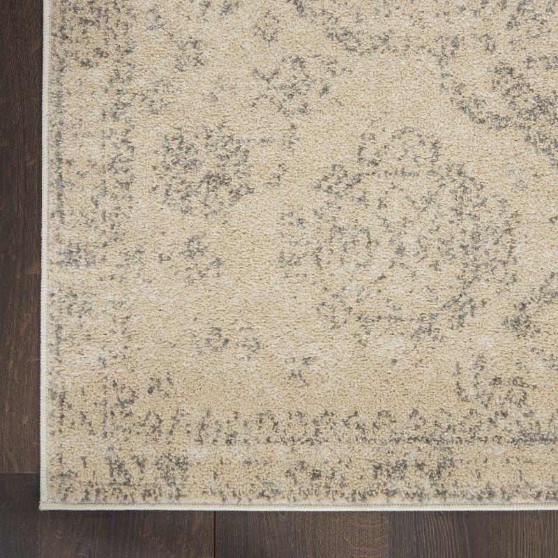 Serene Vintage Beige/Grey 6' x 9' Synthetic Area Rug