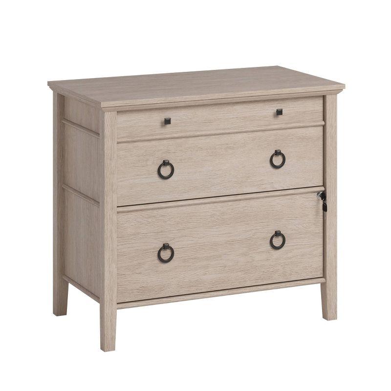 Cascade Oak 2-Drawer Lockable Lateral File Cabinet