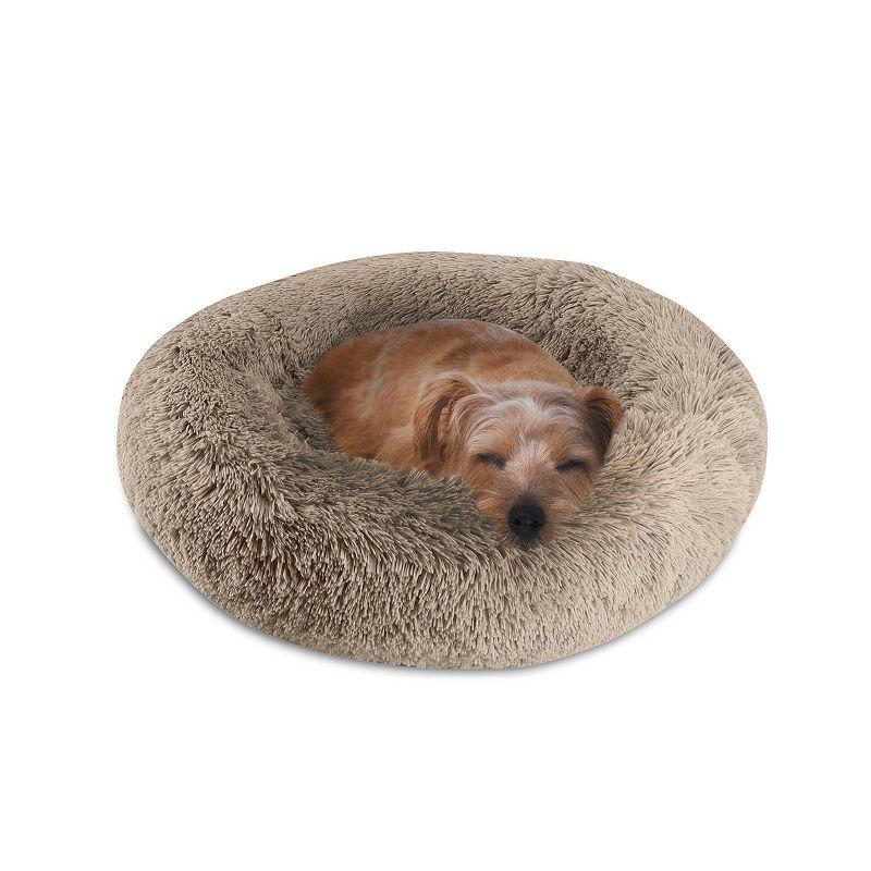 Canine Creations Donut Round Dog Bed - Taupe