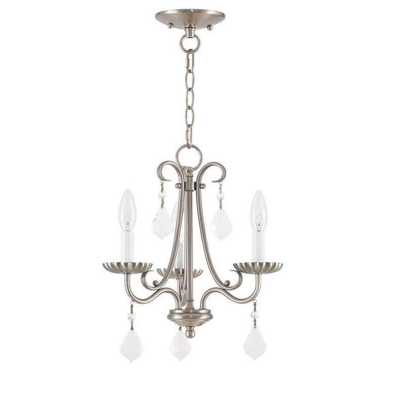 Livex Lighting Daphne 3 - Light Chandelier in  Brushed Nickel
