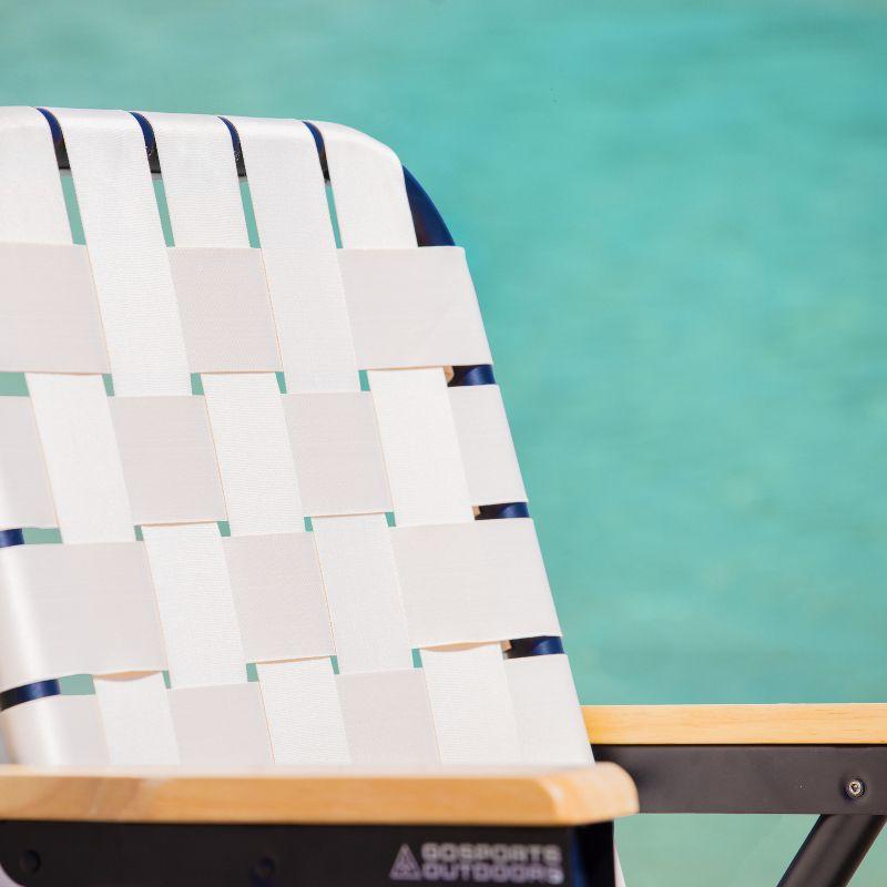 GoSports GoSports Outdoors WOVN Premium Beach & Camping Chair - Folding Backpack Chair for Adults