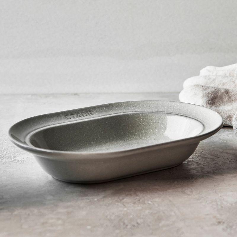 Staub Ceramic Dinnerware 10-inch Oval Stoneware Serving Dish