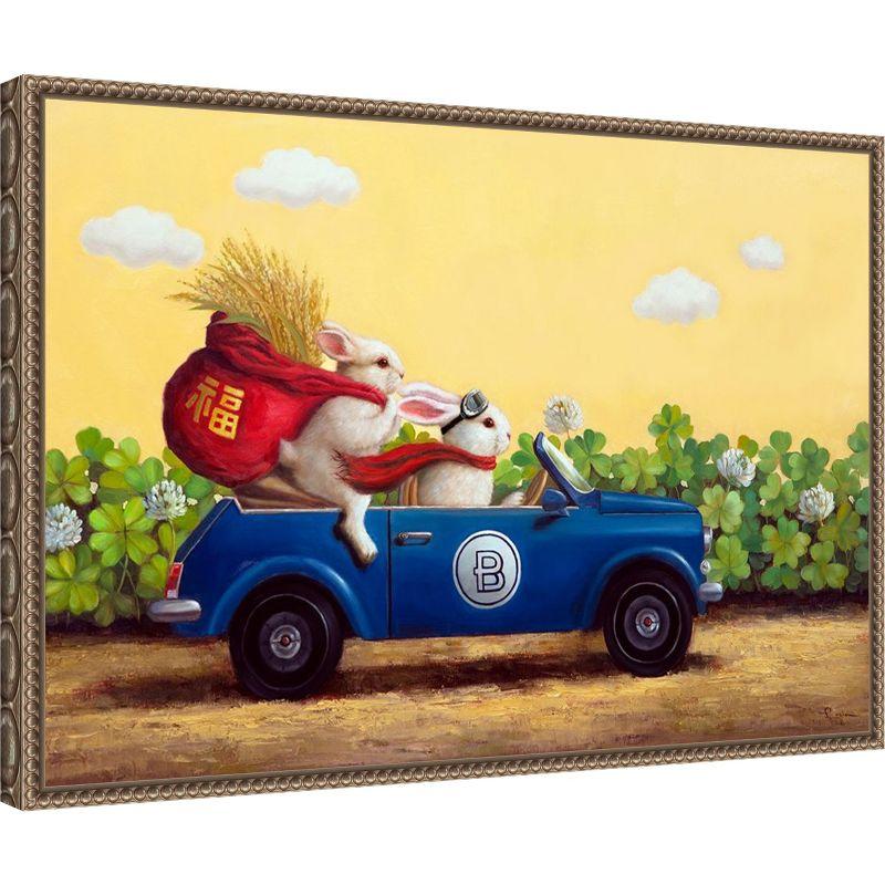 Amanti Art Family Drive by Lucia Heffernan Framed Canvas Wall Art