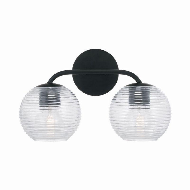Capital Lighting Dolan 2 - Light Vanity in  Matte Black