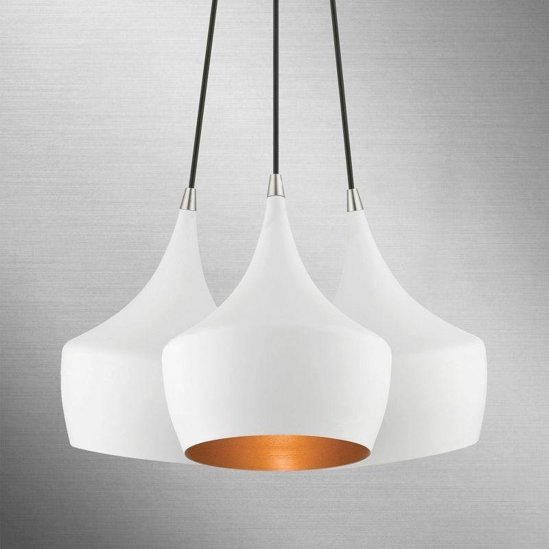 Livex Lighting Waldorf 3 - Light Pendant in  White