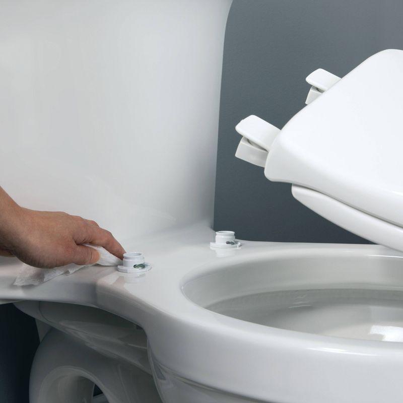 Mayfair by Bemis Affinity Soft Close Plastic Toilet Seat with Easy Cleaning and Never Loosens