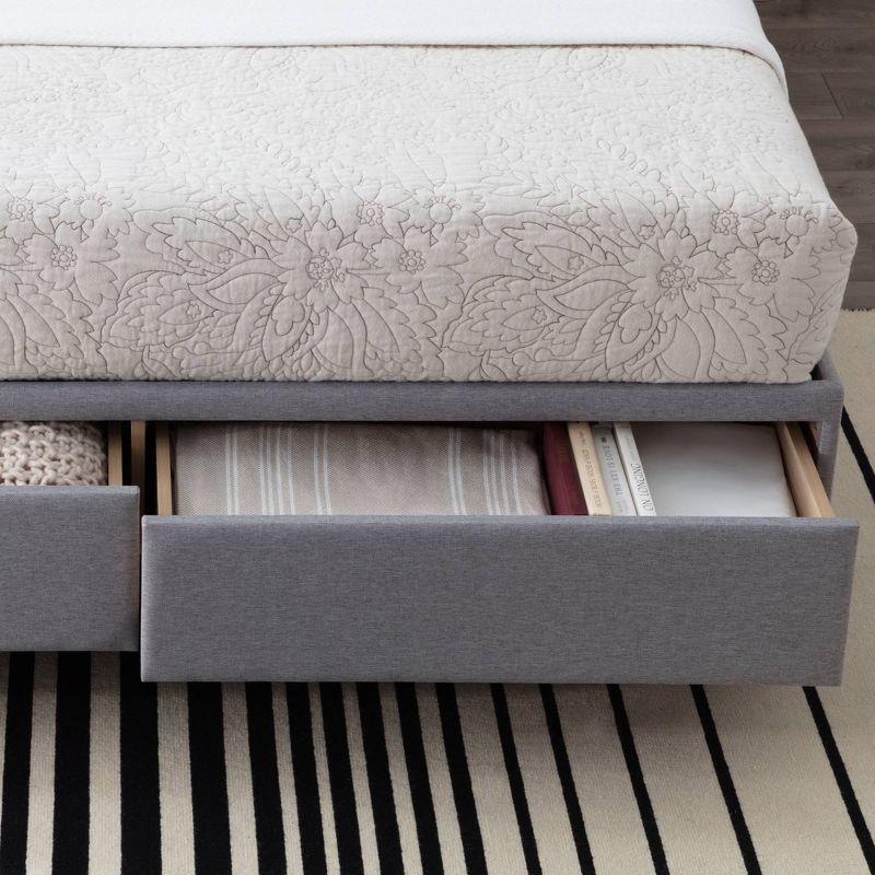 Anna Upholstered Bed with Drawers - Brookside Home