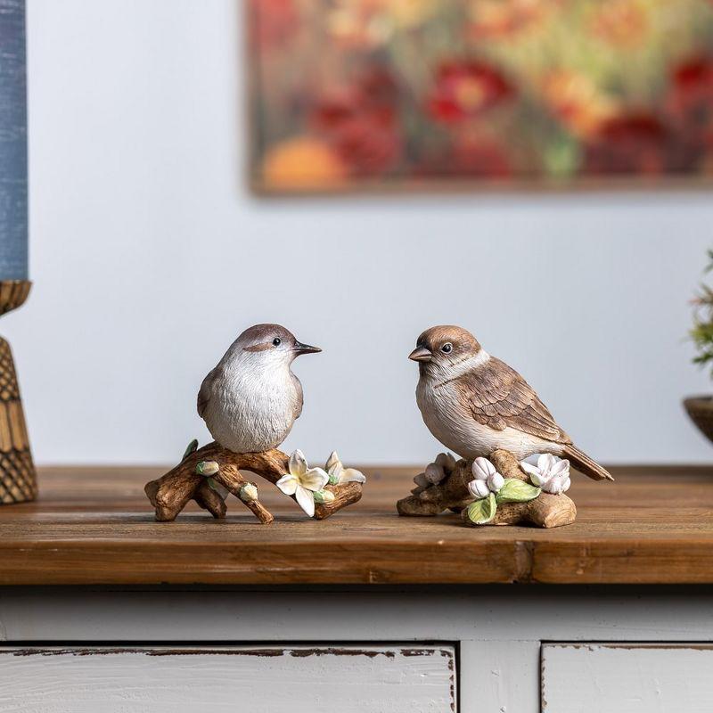 Melrose Bird on Branch Figurine (Set of 6)