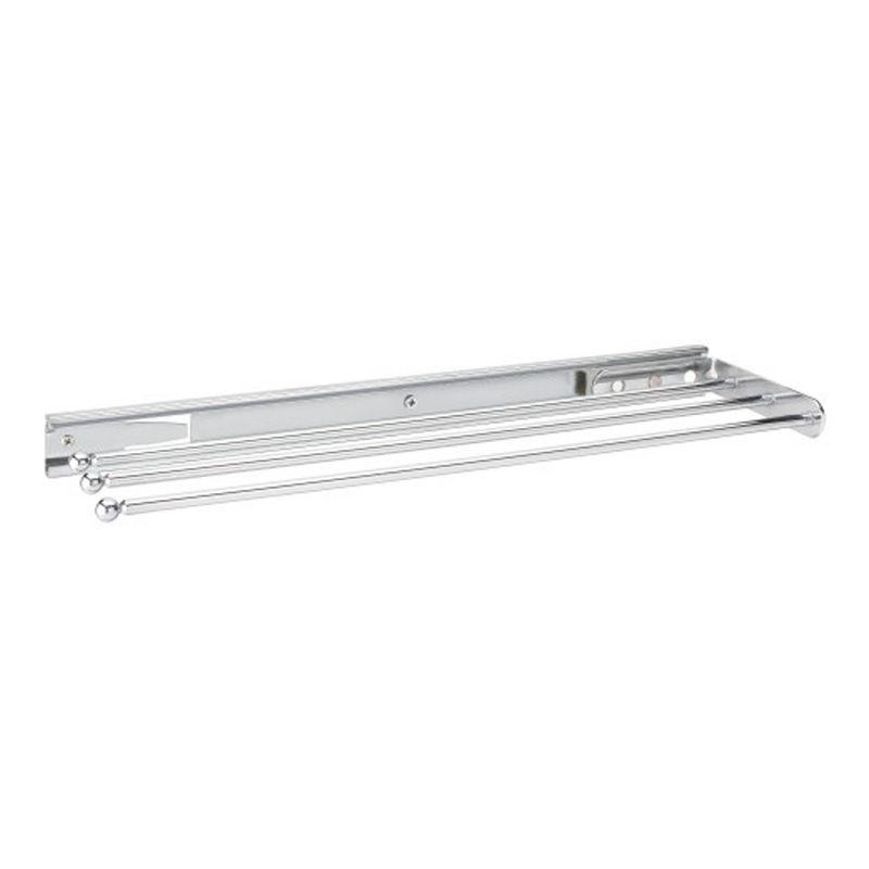Rev-A-Shelf Rev-A-Shelf Pullout Dish Towel Bar Under Kitchen Cabinet 3 Prong, White 563-47 C