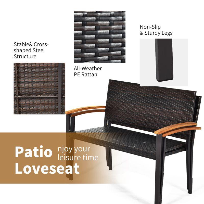 Red Barrel Studio® Alisanne Steel Outdoor Bench