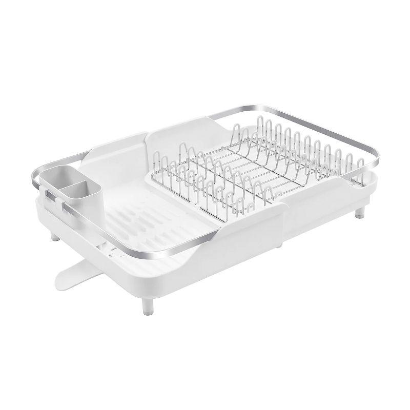 Better Houseware Large Expanding Dish Rack in White