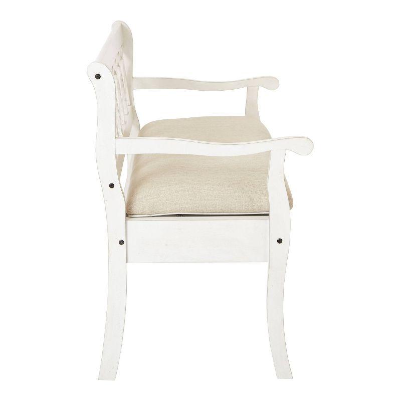 Coventry Storage Bench Beige/White - OSP Home Furnishings