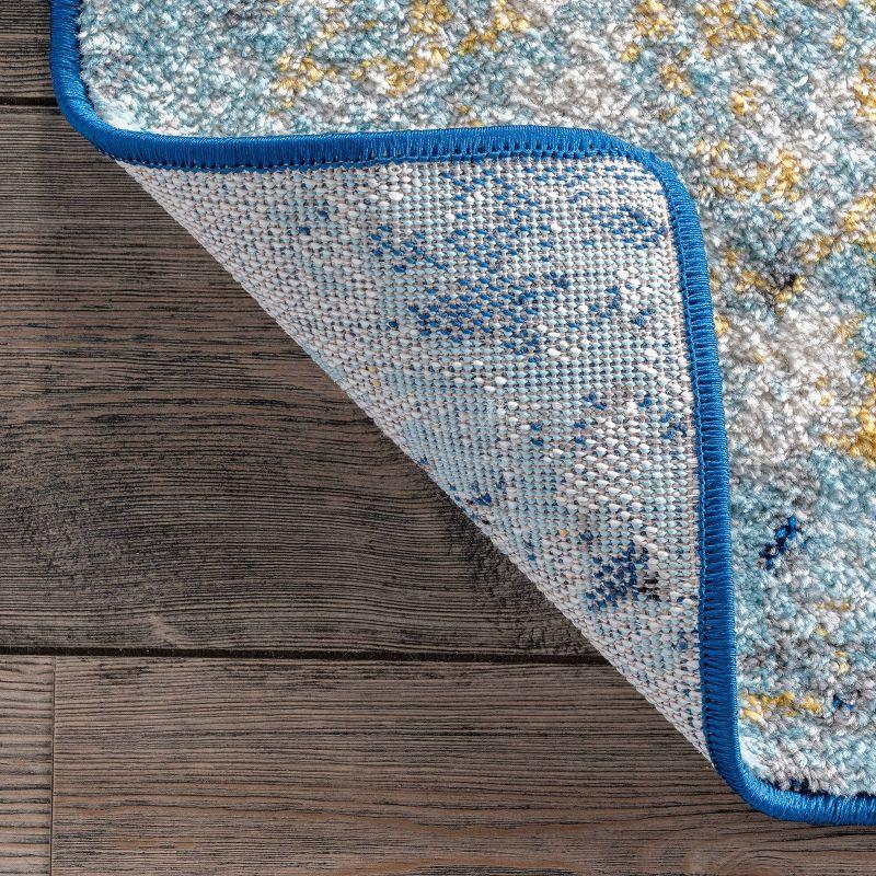 2'8"x8' Runner Katharina Area Rug Blue- nuLOOM: Low Pile, Stain-Resistant, Nautical Style, Indoor Use