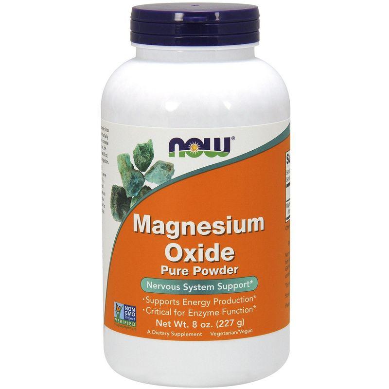 Magnesium Oxide Powder by Now Foods  -  8 oz Powder