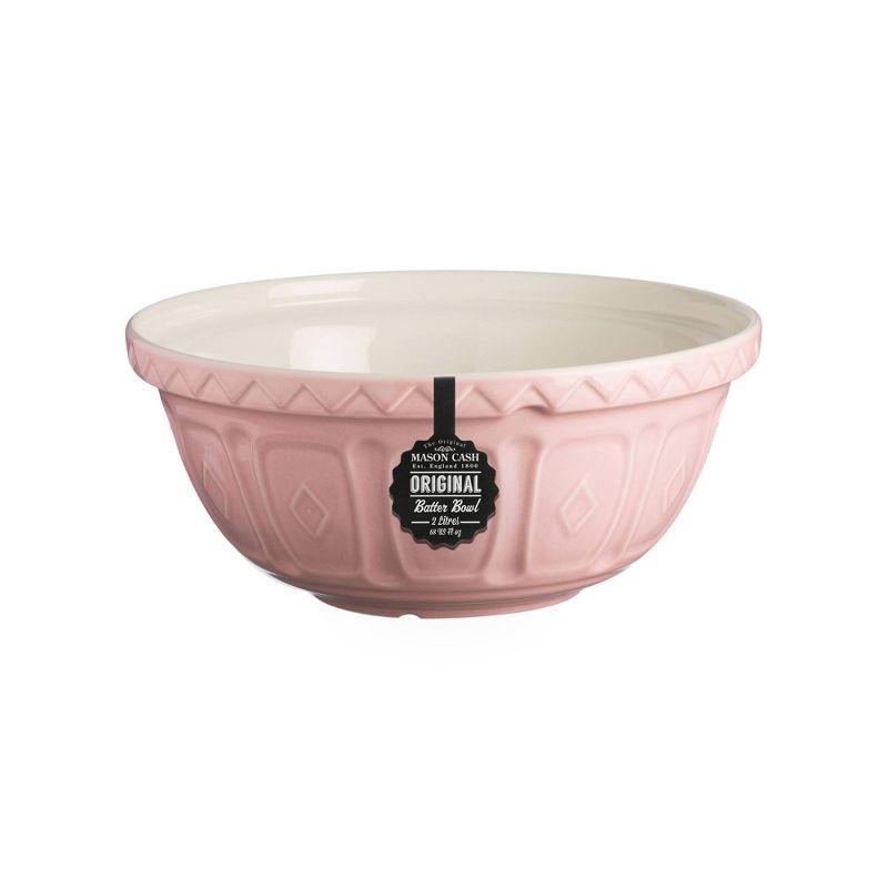 Blush Ceramic Geometric Textured Mixing Bowl