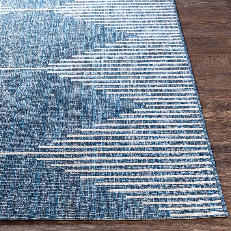 Mark & Day Okswerd 2'7"x12' Runner Woven Indoor and Outdoor Area Rugs Bright Blue