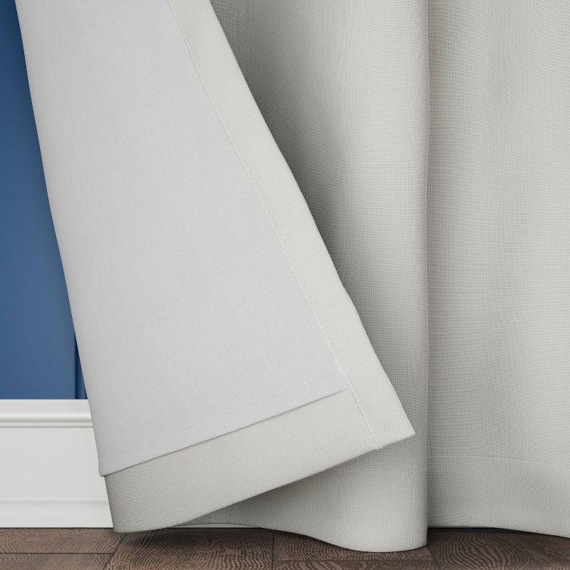 Aruba Off White Blackout Cotton Polyester Curtain Panels