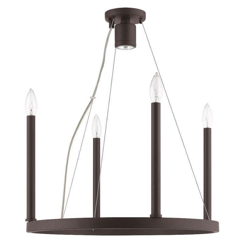 Livex Lighting Alpine 4 - Light Chandelier in  Bronze