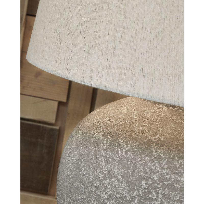 Signature Design by Ashley Casual Dreward Table Lamp  Distressed Gray