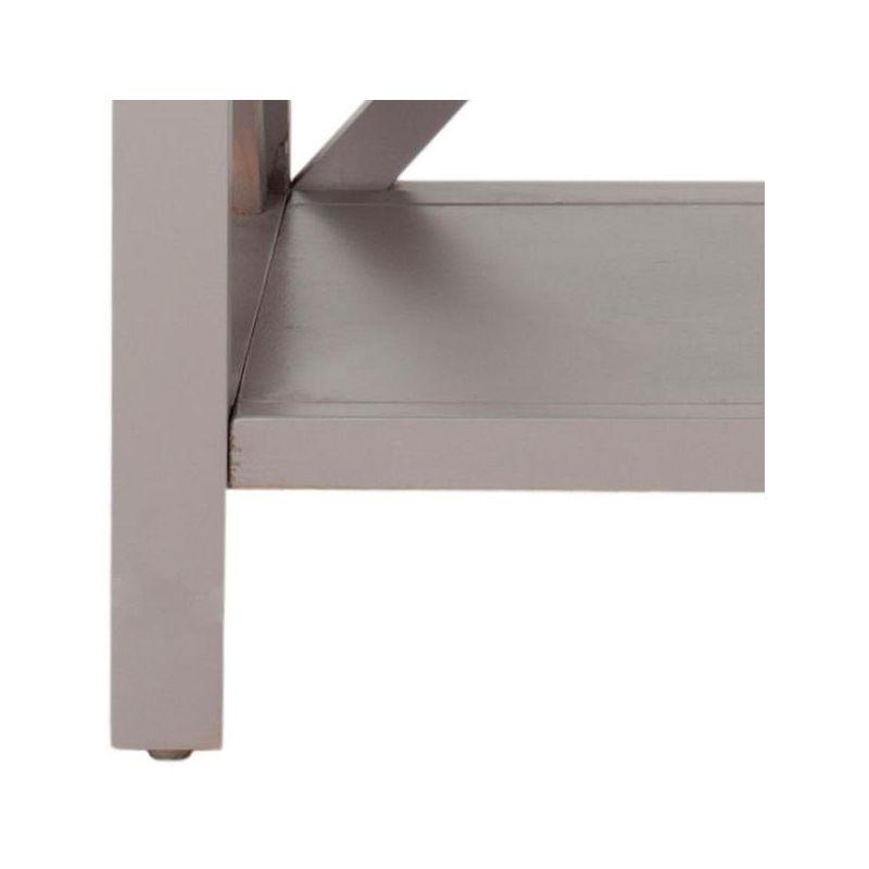 CandenceCross Back End Table - Grey - Safavieh.
