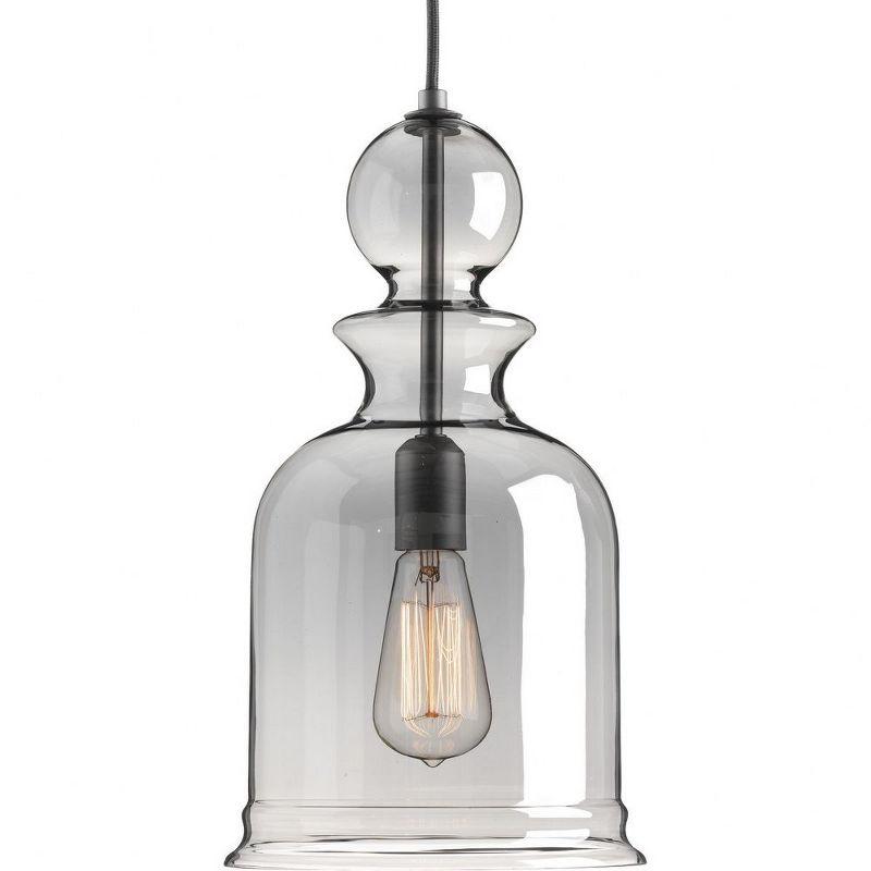 Progress Lighting, Staunton Collection, 1-Light Wall Sconce, Graphite Finish, Clear Glass Shade