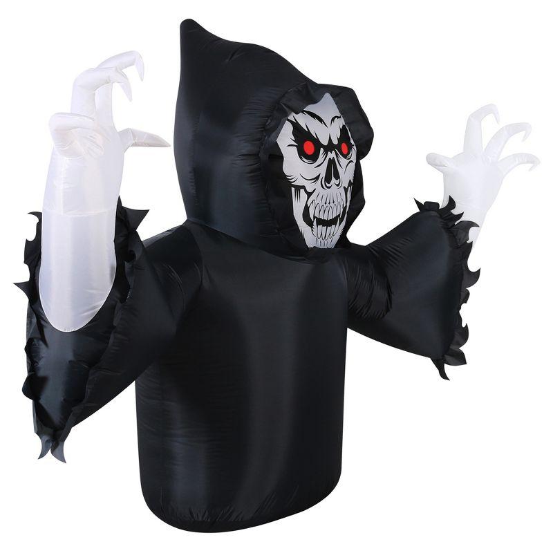 Occasions AIRFLOWZ INFLATABLE GROUND BREAKER REAPER  7FT, Tall, White