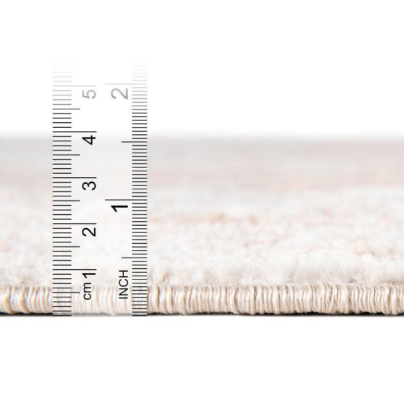 Unique Loom Oxford Collection Area Rug - Bodleian (3'  x 5' 3" Rectangle Beige/Ivory)