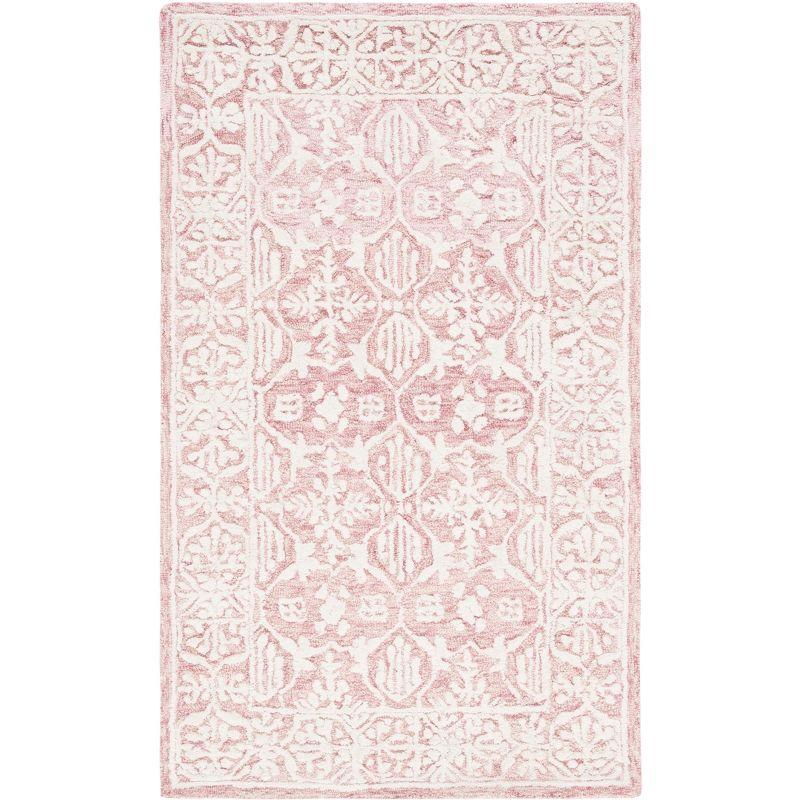 Metro MET903 Hand Tufted Indoor Accent Rug - Dark Pink/Ivory - 3'x5' - Safavieh