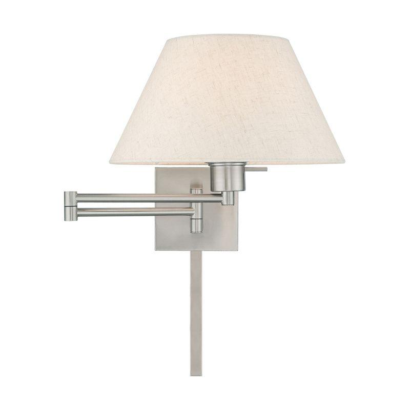 Livex Lighting 1 - Light Wall Light in  Brushed Nickel