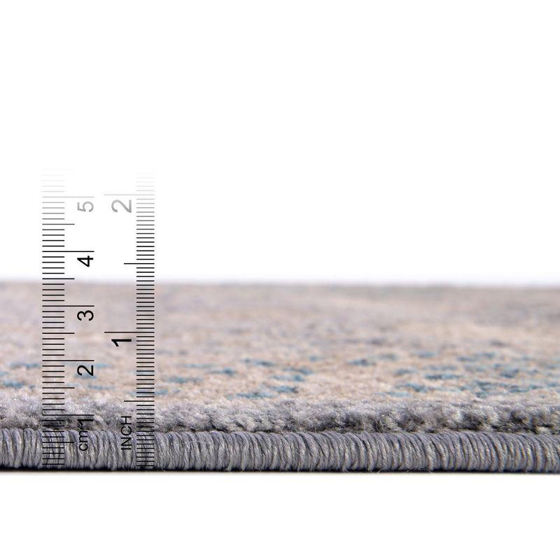 Unique Loom 7' 1 x 10' 0 Gray Salzburg Gneis Area Rug