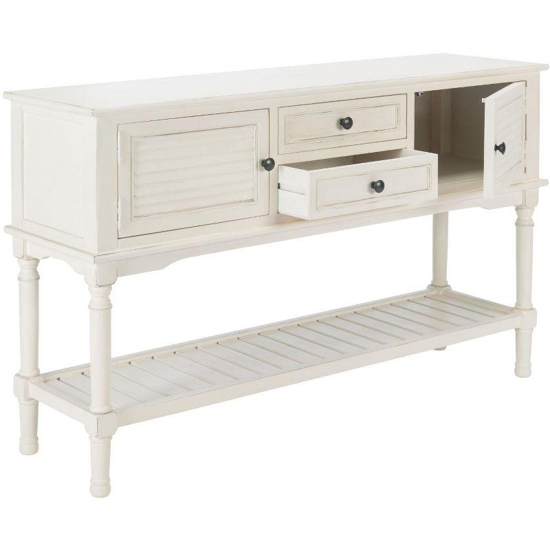 Tate 2 Drawer 2 Door Console Table - CNS5722A - Off-White - Safavieh