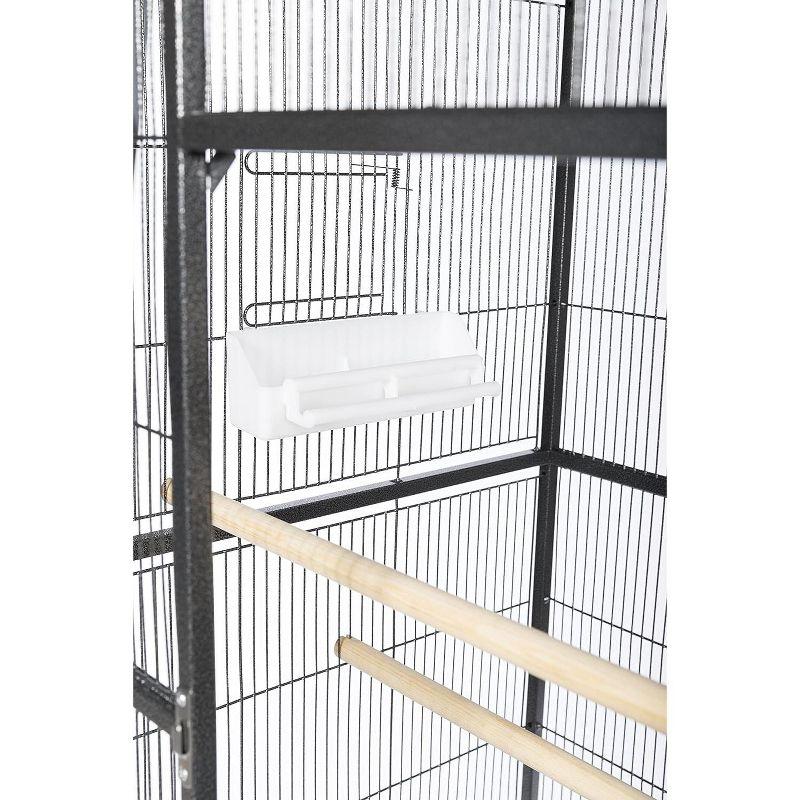 Prevue Pet Products Wrought Iron Flight Cage with Stand, Black Hammertone