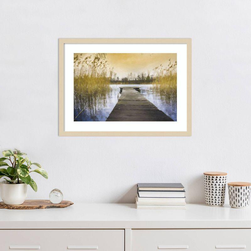 Amanti Art Marsh Jetty by Kim Curinga Wood Framed Wall Art Print