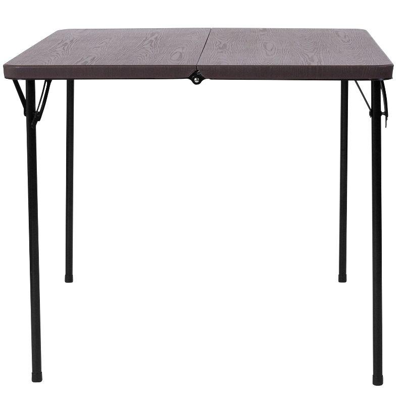 Noah 2.83' Square Plastic Folding Event Table with Carrying Handle by Flash Furniture