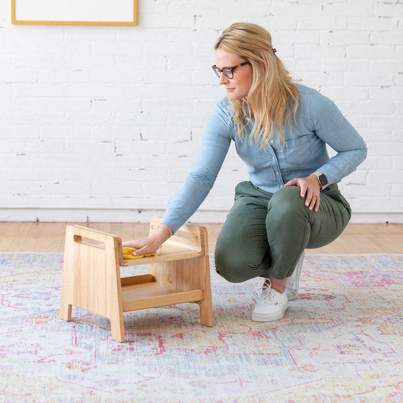 ECR4Kids Sit or Step Stool, Natural