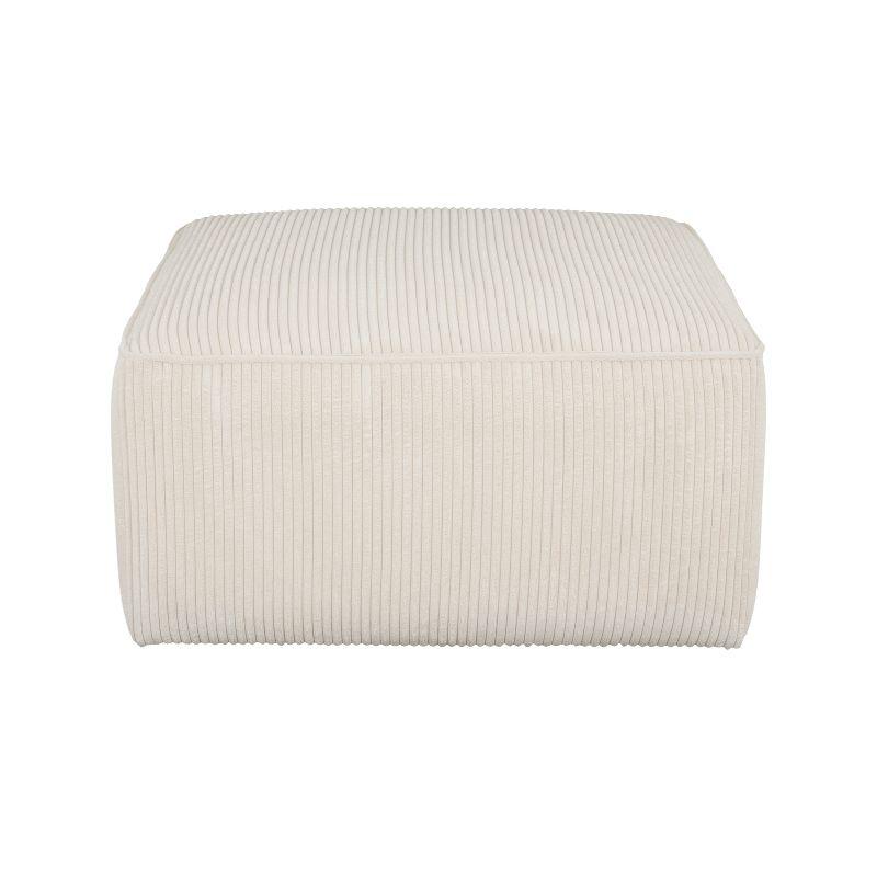 Christopher Knight Home Yzabella Modern Indoor Versatile Upholstered Square Ottoman, Beige