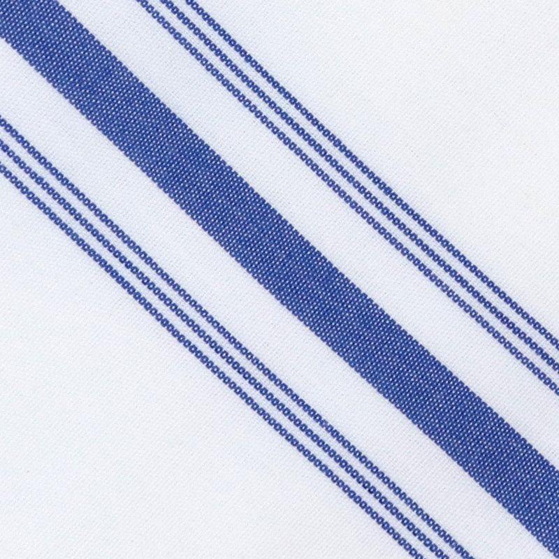 Arkwright Bistro White and Blue Striped Napkins, 12-Pack, 18x22 in.