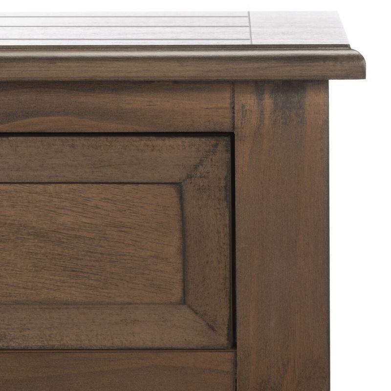 Whitney 1 Drawer Accent Table - Brown - Safavieh.
