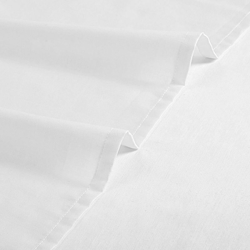 Soft 100% Cotton Sheets Set - Cooling Durable Sateen, Deep Pocket - by California Design Den - Bright White, Twin