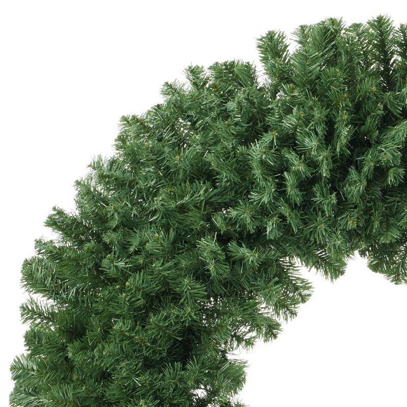 Casafield Artificial Christmas Wreath for Front Door, Window or Mantel, Green Fir Indoor/Outdoor Holiday Décor