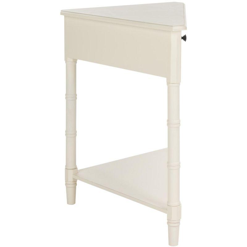 Gomez Corner Table - AMH5709C - Off-White - Safavieh Couture
