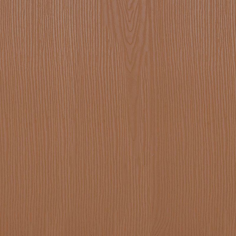 Flash Furniture Kai Commercial Grade 24" High Backless Orange Metal Indoor-Outdoor Counter Height Stool with Teak Poly Resin Wood Seat