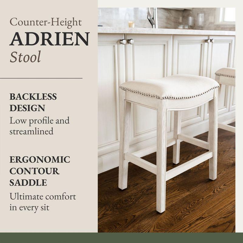 Maven Lane Adrien Backless Saddle Kitchen Stool