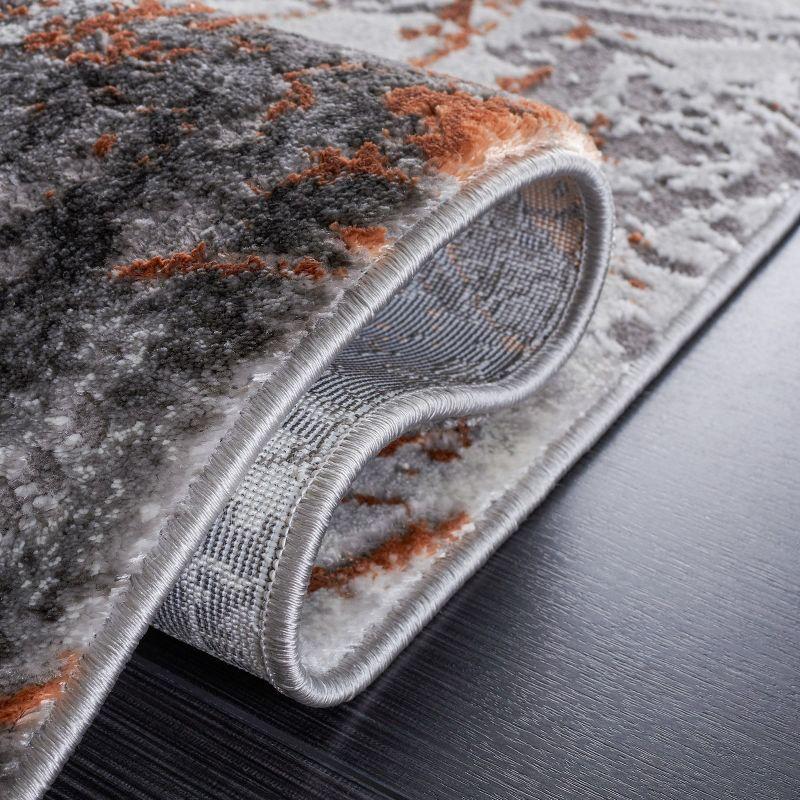Craft CFT864 Loomed Indoor Area Rug - Grey/Orange - 8'x10' - Safavieh