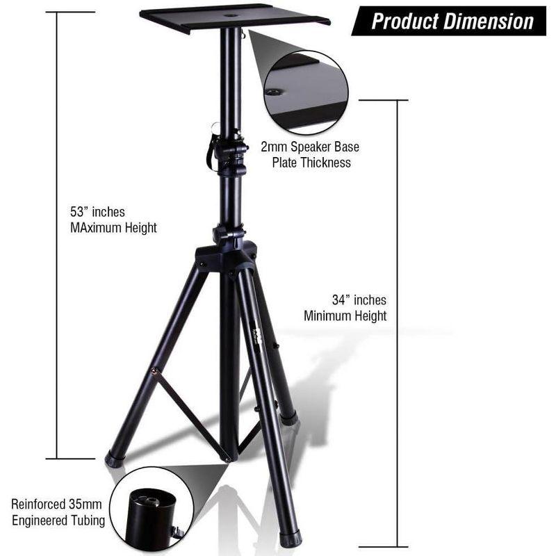 Pyle 53'' Adjustable Height Speaker Stand