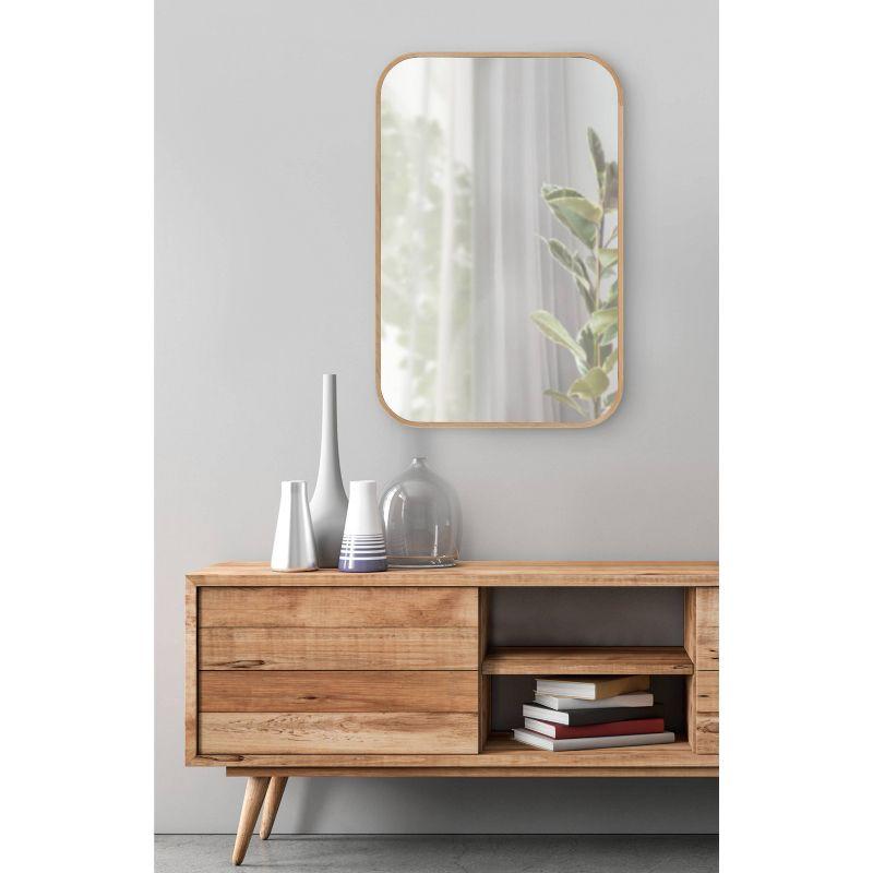 23" x 35" Nordlund Framed Decorative Wall Mirror Natural - Kate & Laurel All Things Decor