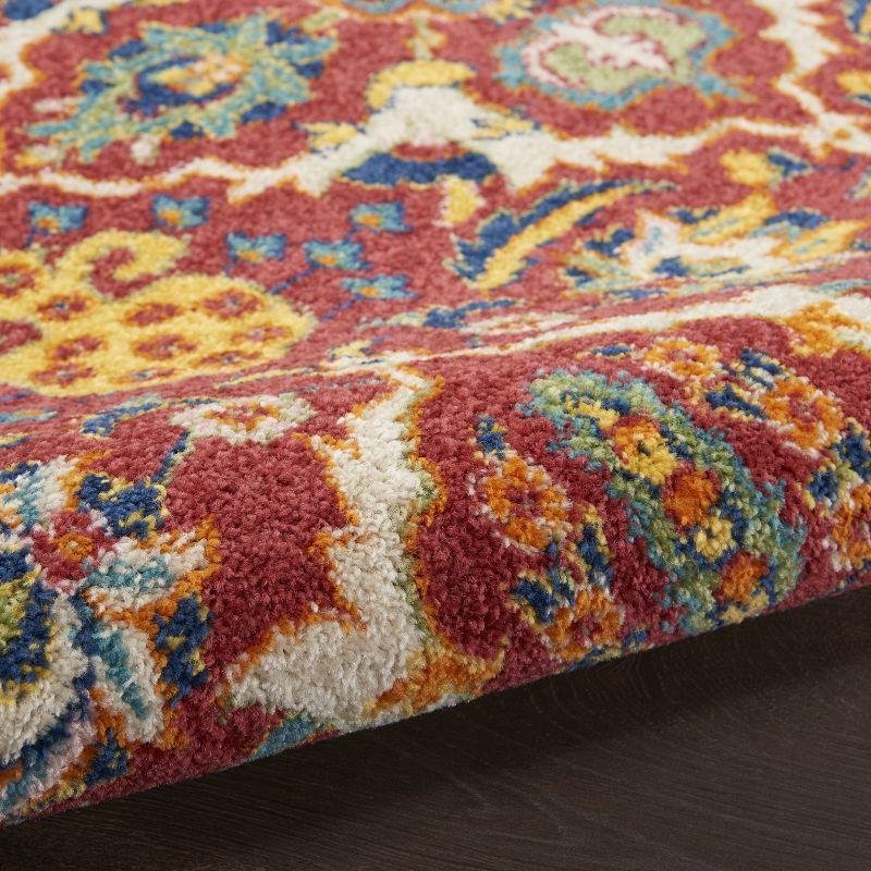 Nourison Allur Boho Indoor Area Rug Red Multicolor 2'3" x 7'6"