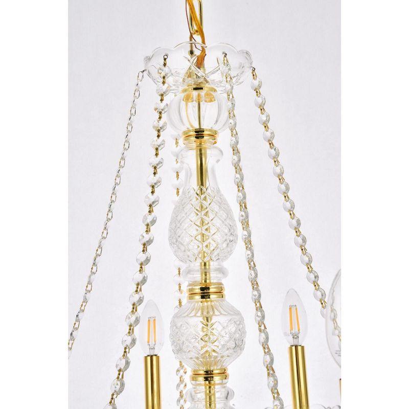 Elegant Lighting Verona 6 light Chrome Chandelier Clear Royal Cut Crystal