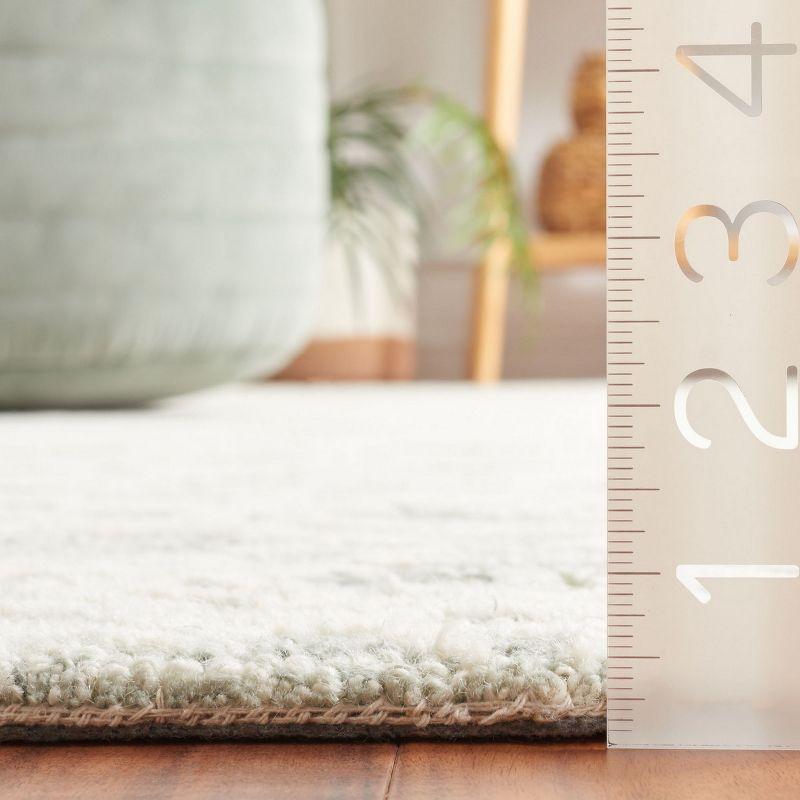 Ebony EBN303 Hand Tufted Indoor Area Rug - Ivory/Grey - 6'x9' - Safavieh